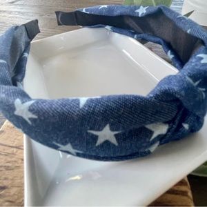 Chambray Top Knot Headband